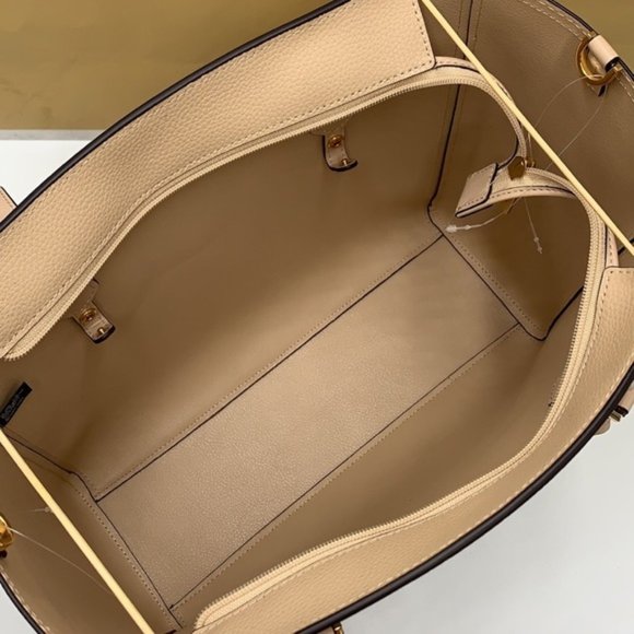 Michael Kors Maisie Large Pebbled Leather 3-in-1 Tote Bag Buff Signature Multi - Picture 4 of 16